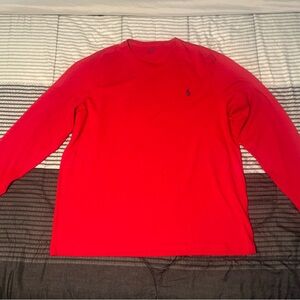 Men's Polo by Ralph Lauren Red Long Sleeve T-Shirt
